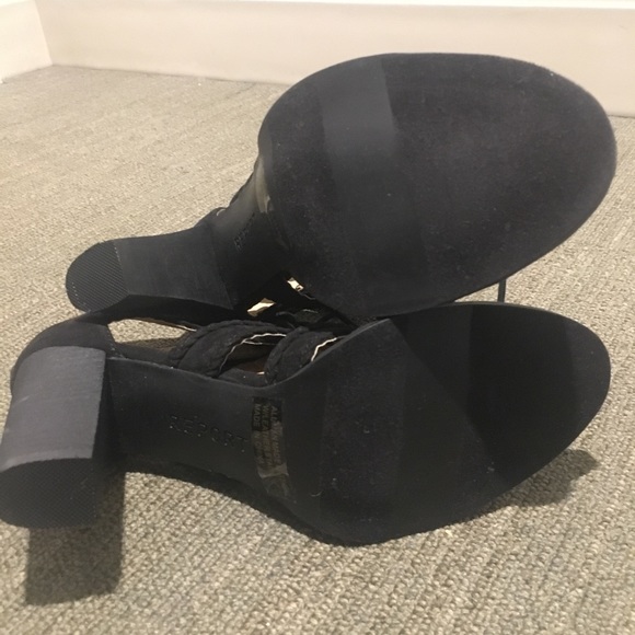 Report black 3.25 inch heel lace-up sandal - Picture 6 of 6